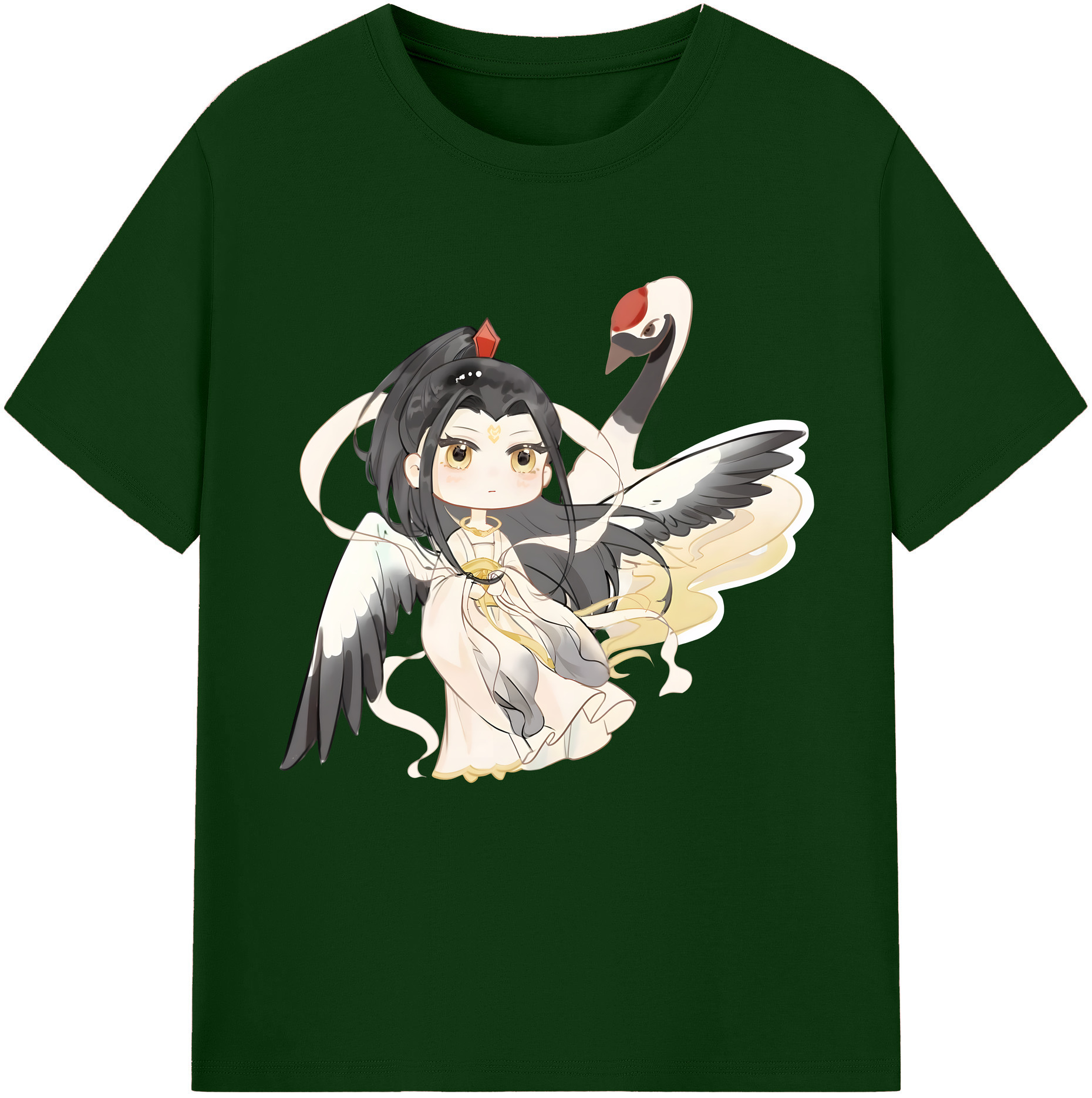 （画像用） Ne Zha 2 ナタ 魔童の大暴れ 綿100％半袖Tシャツ（フロントプリント）